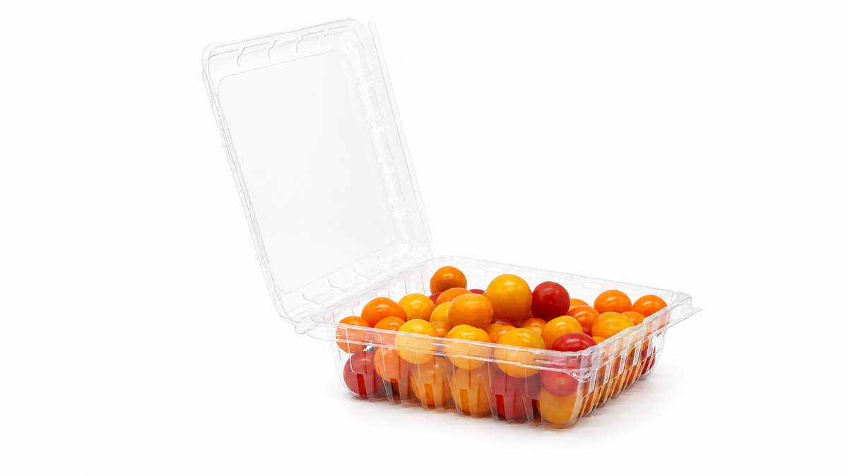 7.5" x 7.5" Clear Square Clamshell, 330/Box - GP27575-330