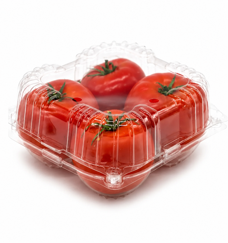 20 Oz Large 4 Pack Clear Clamshell, 600/Box - B466B-600