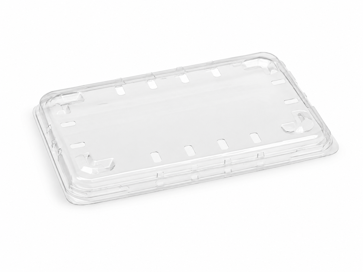 Clear Strawberry Tray Lid, 720/Box - GP0827L-720 (Bases sold separately)